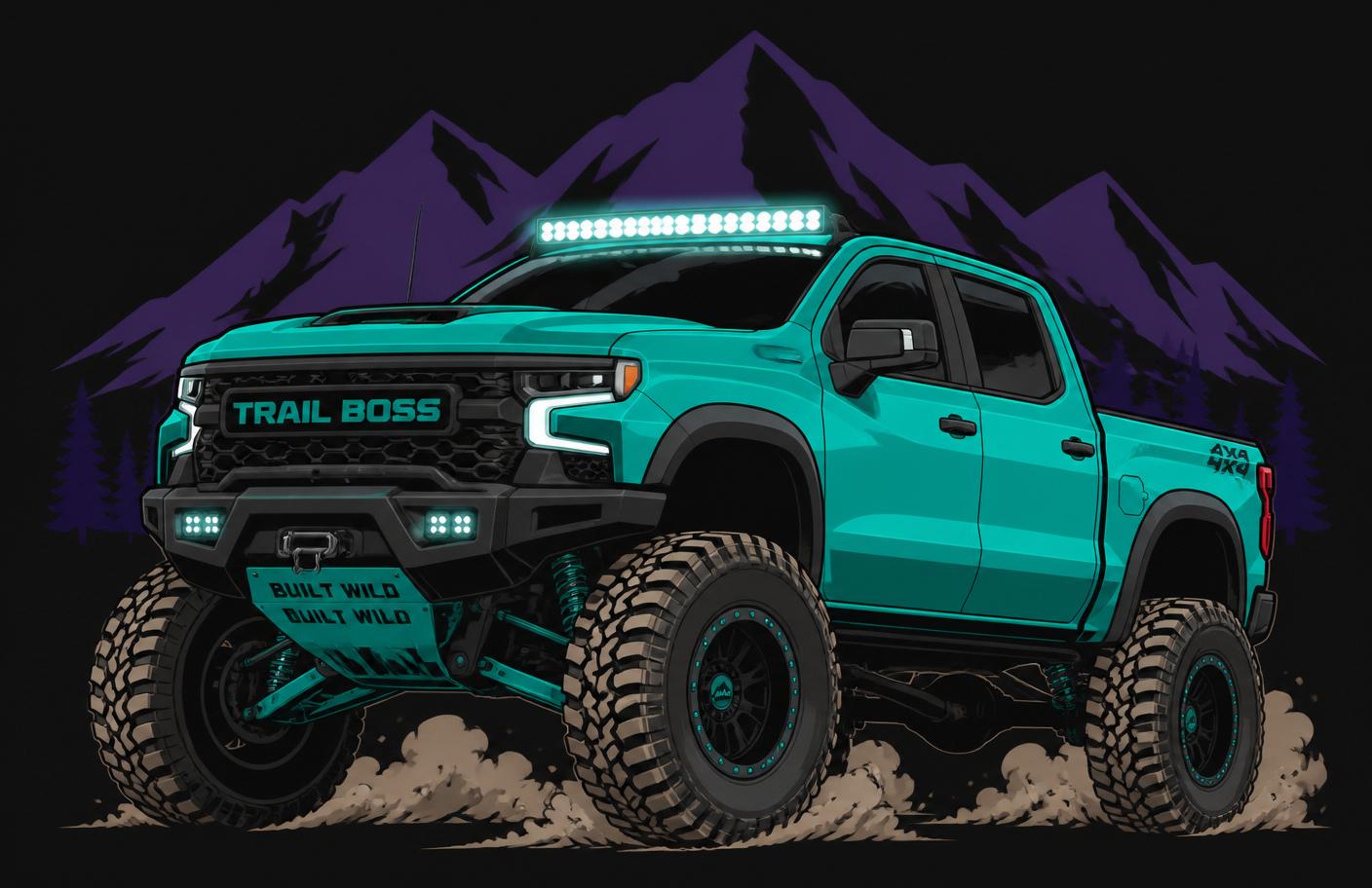Trail Ready — modified vehicle illustration